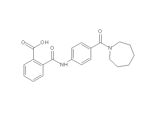 2-({[4-(1-azepanylcarbonyl)phenyl]amino}carbonyl)benzoic acid
