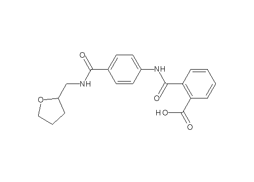 2-{[(4-{[(tetrahydro-2-furanylmethyl)amino]carbonyl}phenyl)amino]carbonyl}benzoic acid