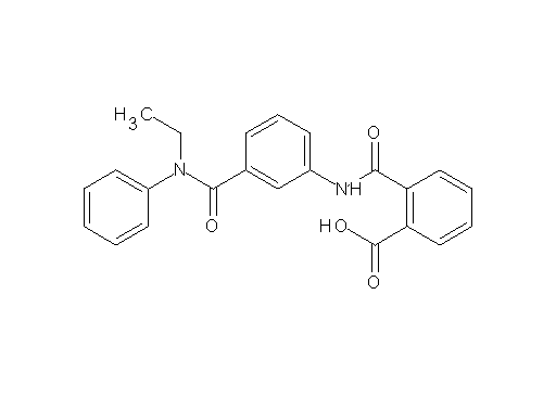 2-{[(3-{[ethyl(phenyl)amino]carbonyl}phenyl)amino]carbonyl}benzoic acid