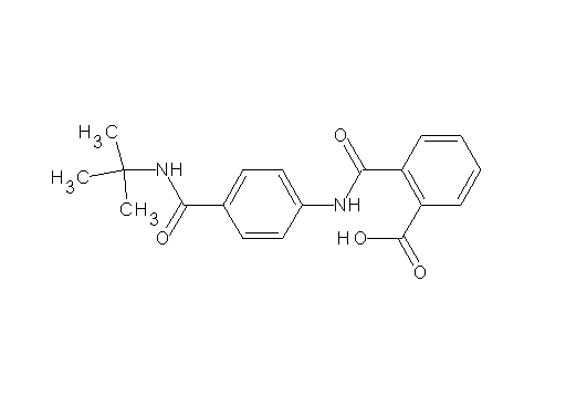 2-[({4-[(tert-butylamino)carbonyl]phenyl}amino)carbonyl]benzoic acid