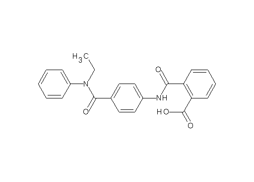 2-{[(4-{[ethyl(phenyl)amino]carbonyl}phenyl)amino]carbonyl}benzoic acid
