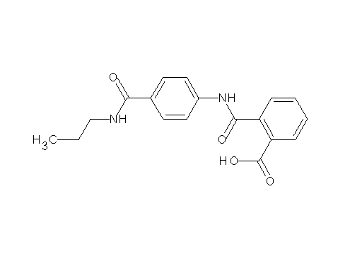 2-[({4-[(propylamino)carbonyl]phenyl}amino)carbonyl]benzoic acid