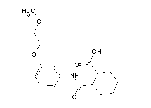 2-({[3-(2-methoxyethoxy)phenyl]amino}carbonyl)cyclohexanecarboxylic acid