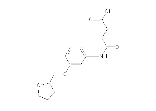 4-oxo-4-{[3-(tetrahydro-2-furanylmethoxy)phenyl]amino}butanoic acid