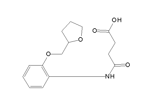 4-oxo-4-{[2-(tetrahydro-2-furanylmethoxy)phenyl]amino}butanoic acid