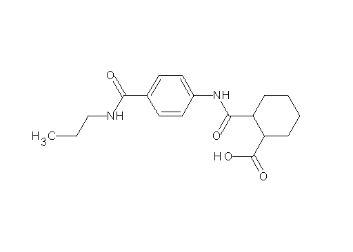 2-[({4-[(propylamino)carbonyl]phenyl}amino)carbonyl]cyclohexanecarboxylic acid - Click Image to Close