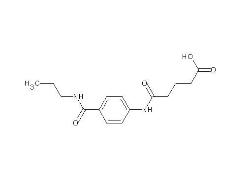 5-oxo-5-({4-[(propylamino)carbonyl]phenyl}amino)pentanoic acid