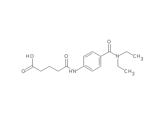 5-({4-[(diethylamino)carbonyl]phenyl}amino)-5-oxopentanoic acid