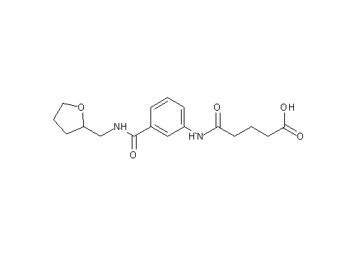 5-oxo-5-[(3-{[(tetrahydro-2-furanylmethyl)amino]carbonyl}phenyl)amino]pentanoic acid