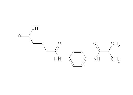 5-{[4-(isobutyrylamino)phenyl]amino}-5-oxopentanoic acid