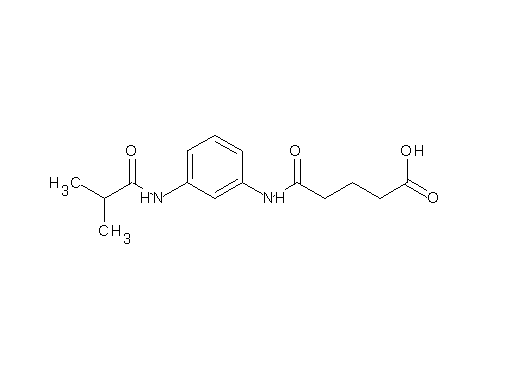 5-{[3-(isobutyrylamino)phenyl]amino}-5-oxopentanoic acid