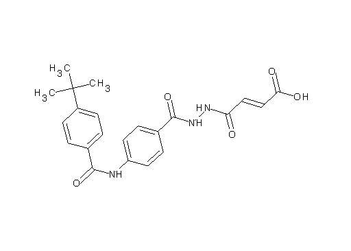 4-(2-{4-[(4-tert-butylbenzoyl)amino]benzoyl}hydrazino)-4-oxo-2-butenoic acid