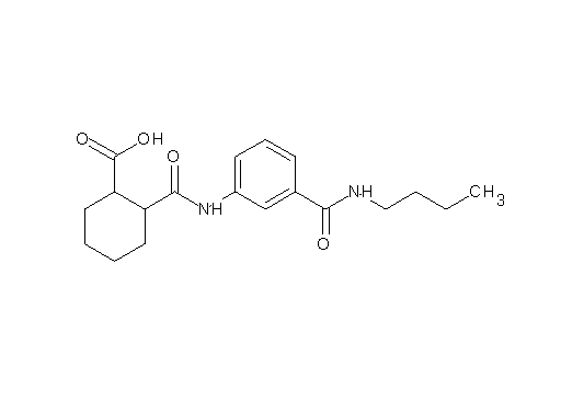 2-[({3-[(butylamino)carbonyl]phenyl}amino)carbonyl]cyclohexanecarboxylic acid