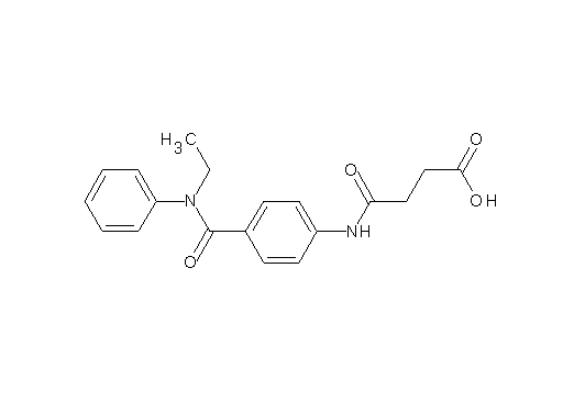 4-[(4-{[ethyl(phenyl)amino]carbonyl}phenyl)amino]-4-oxobutanoic acid - Click Image to Close