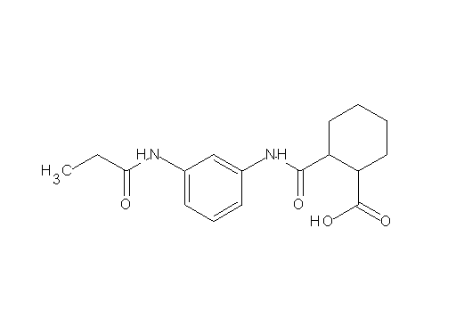 2-({[3-(propionylamino)phenyl]amino}carbonyl)cyclohexanecarboxylic acid