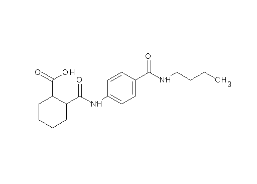 2-[({4-[(butylamino)carbonyl]phenyl}amino)carbonyl]cyclohexanecarboxylic acid