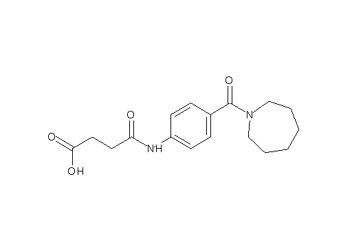 4-{[4-(1-azepanylcarbonyl)phenyl]amino}-4-oxobutanoic acid