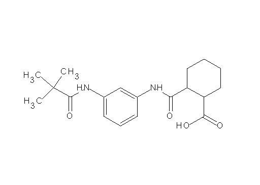 2-[({3-[(2,2-dimethylpropanoyl)amino]phenyl}amino)carbonyl]cyclohexanecarboxylic acid
