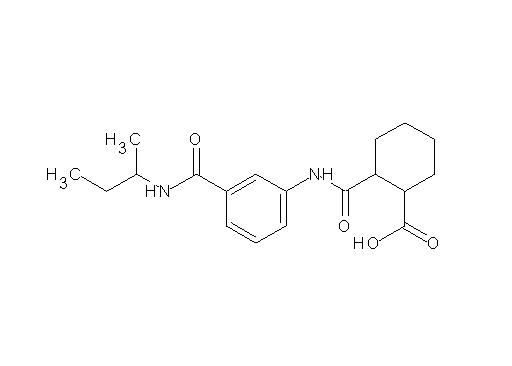 2-[({3-[(sec-butylamino)carbonyl]phenyl}amino)carbonyl]cyclohexanecarboxylic acid