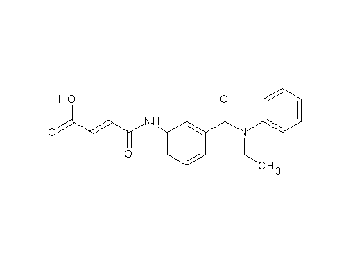 4-[(3-{[ethyl(phenyl)amino]carbonyl}phenyl)amino]-4-oxo-2-butenoic acid