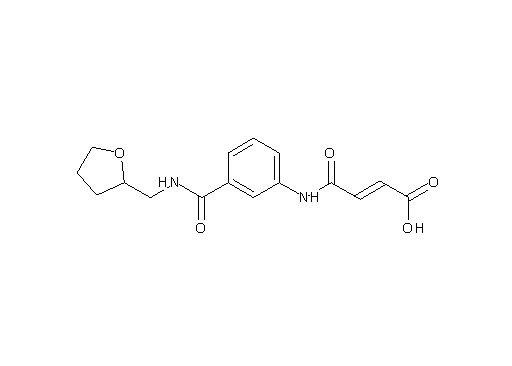 4-oxo-4-[(3-{[(tetrahydro-2-furanylmethyl)amino]carbonyl}phenyl)amino]-2-butenoic acid