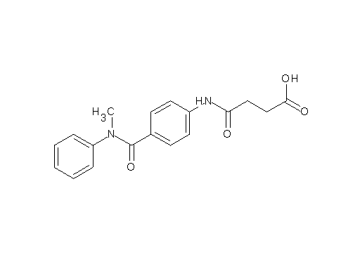 4-[(4-{[methyl(phenyl)amino]carbonyl}phenyl)amino]-4-oxobutanoic acid