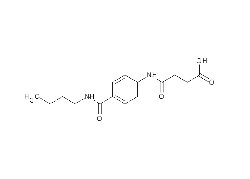 4-({4-[(butylamino)carbonyl]phenyl}amino)-4-oxobutanoic acid
