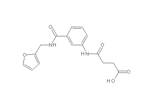 4-[(3-{[(2-furylmethyl)amino]carbonyl}phenyl)amino]-4-oxobutanoic acid