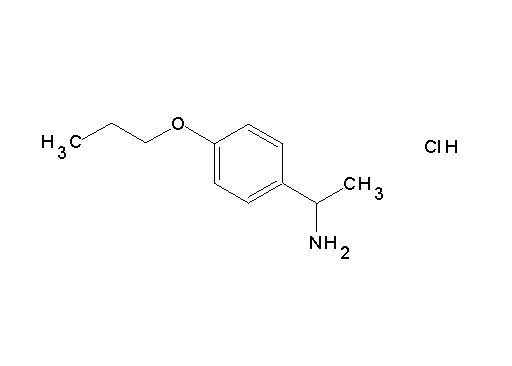 [1-(4-propoxyphenyl)ethyl]amine hydrochloride - Click Image to Close