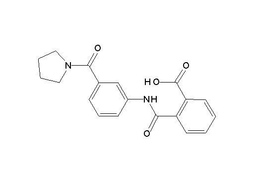 2-({[3-(1-pyrrolidinylcarbonyl)phenyl]amino}carbonyl)benzoic acid - Click Image to Close