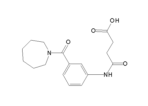 4-{[3-(1-azepanylcarbonyl)phenyl]amino}-4-oxobutanoic acid