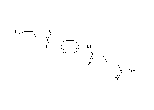 5-{[4-(butyrylamino)phenyl]amino}-5-oxopentanoic acid