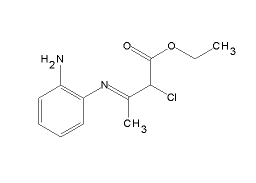ethyl 3-[(2-aminophenyl)imino]-2-chlorobutanoate