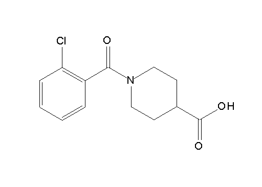 1-(2-chlorobenzoyl)-4-piperidinecarboxylic acid