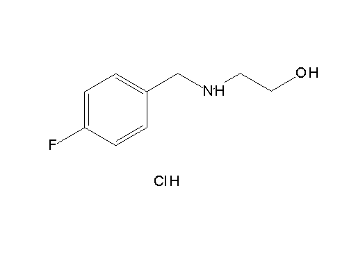 2-[(4-fluorobenzyl)amino]ethanol hydrochloride