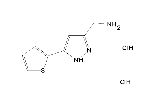 {[5-(2-thienyl)-1H-pyrazol-3-yl]methyl}amine dihydrochloride
