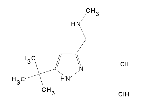 [(5-tert-butyl-1H-pyrazol-3-yl)methyl]methylamine dihydrochloride - Click Image to Close