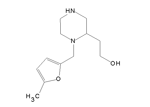 2-{1-[(5-methyl-2-furyl)methyl]-2-piperazinyl}ethanol