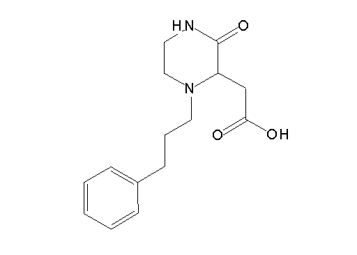 [3-oxo-1-(3-phenylpropyl)-2-piperazinyl]acetic acid