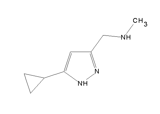 1-(5-cyclopropyl-1H-pyrazol-3-yl)-N-methylmethanamine