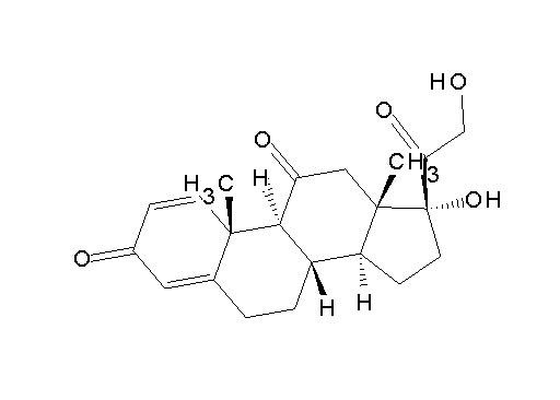 17,21-dihydroxypregna-1,4-diene-3,11,20-trione - Click Image to Close