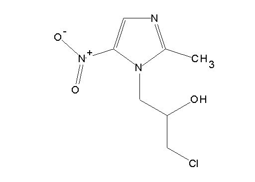 1-chloro-3-(2-methyl-5-nitro-1H-imidazol-1-yl)-2-propanol - Click Image to Close
