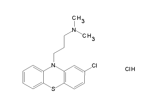 [3-(2-chloro-10H-phenothiazin-10-yl)propyl]dimethylamine hydrochloride