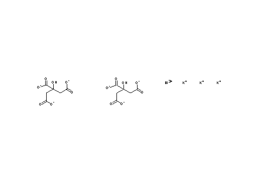 bismuth(3+) tripotassium bis[2-hydroxypropane-1,2,3-tricarboxylate]