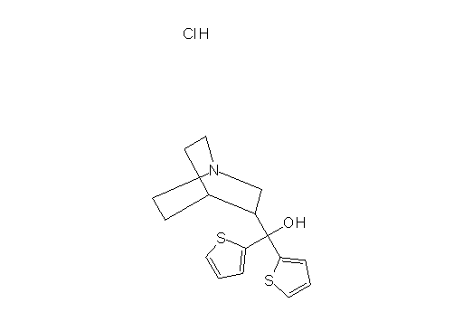 1-azabicyclo[2.2.2]oct-3-yl(di-2-thienyl)methanol hydrochloride