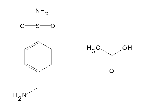 4-(aminomethyl)benzenesulfonamide acetate