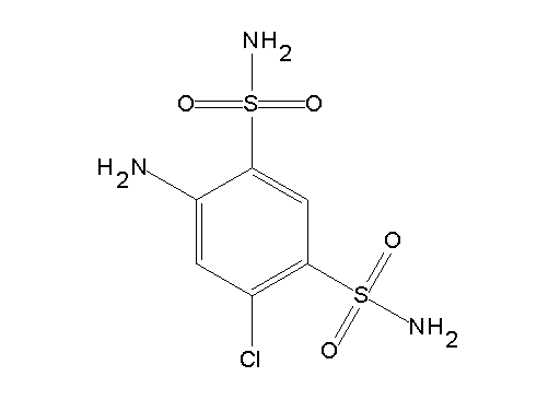 4-amino-6-chloro-1,3-benzenedisulfonamide