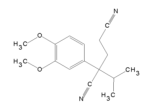 2-(3,4-dimethoxyphenyl)-2-isopropylpentanedinitrile