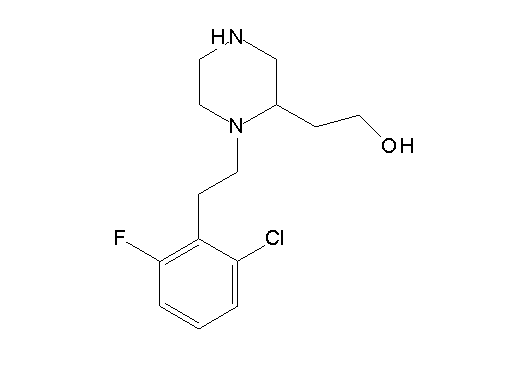 2-{1-[2-(2-chloro-6-fluorophenyl)ethyl]-2-piperazinyl}ethanol