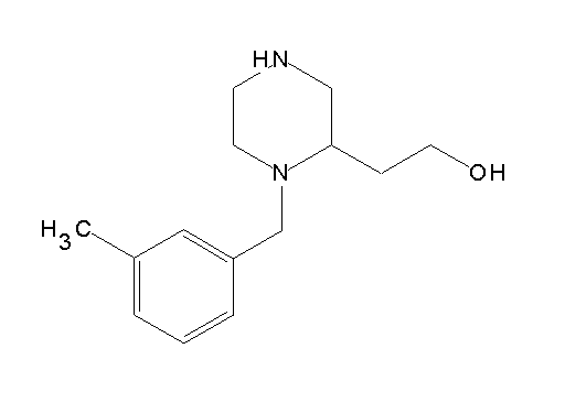 2-[1-(3-methylbenzyl)-2-piperazinyl]ethanol